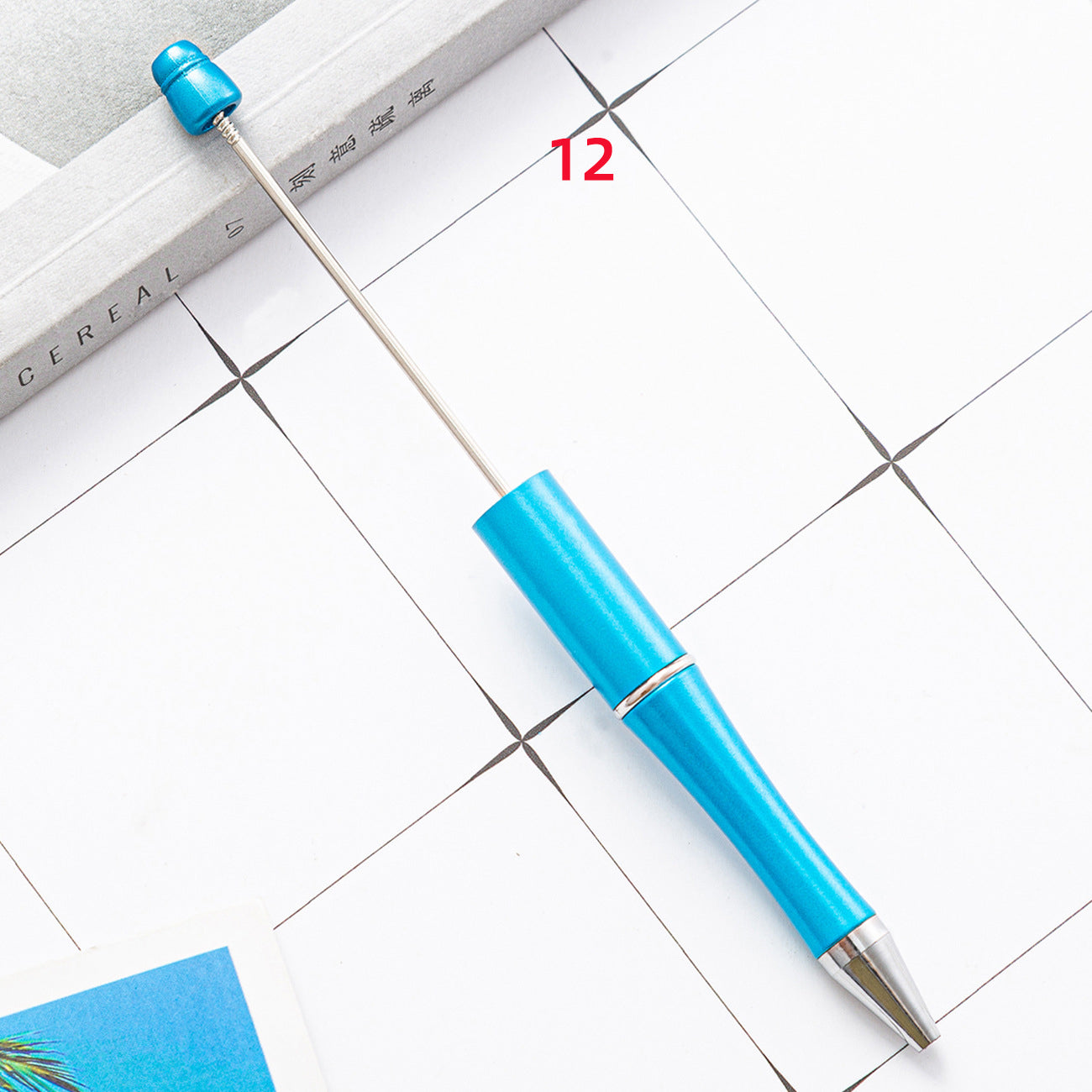 FS2342-10 Pieces Solid Color Plastic beadable Pens