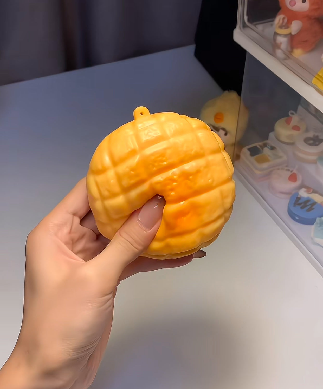 Crispy Pineapple Bun Handmade Ball Squishy toy