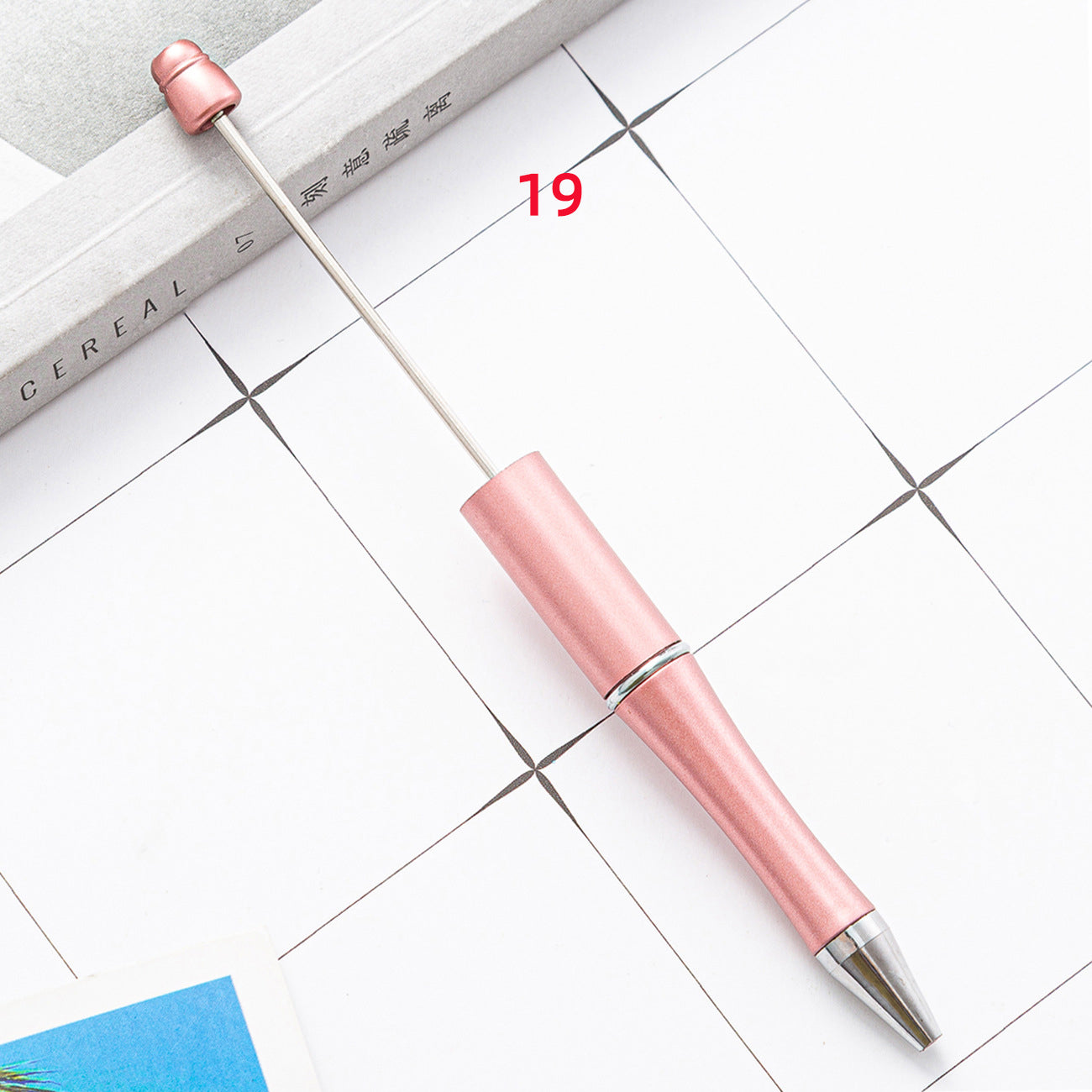 FS2342-10 Pieces Solid Color Plastic beadable Pens