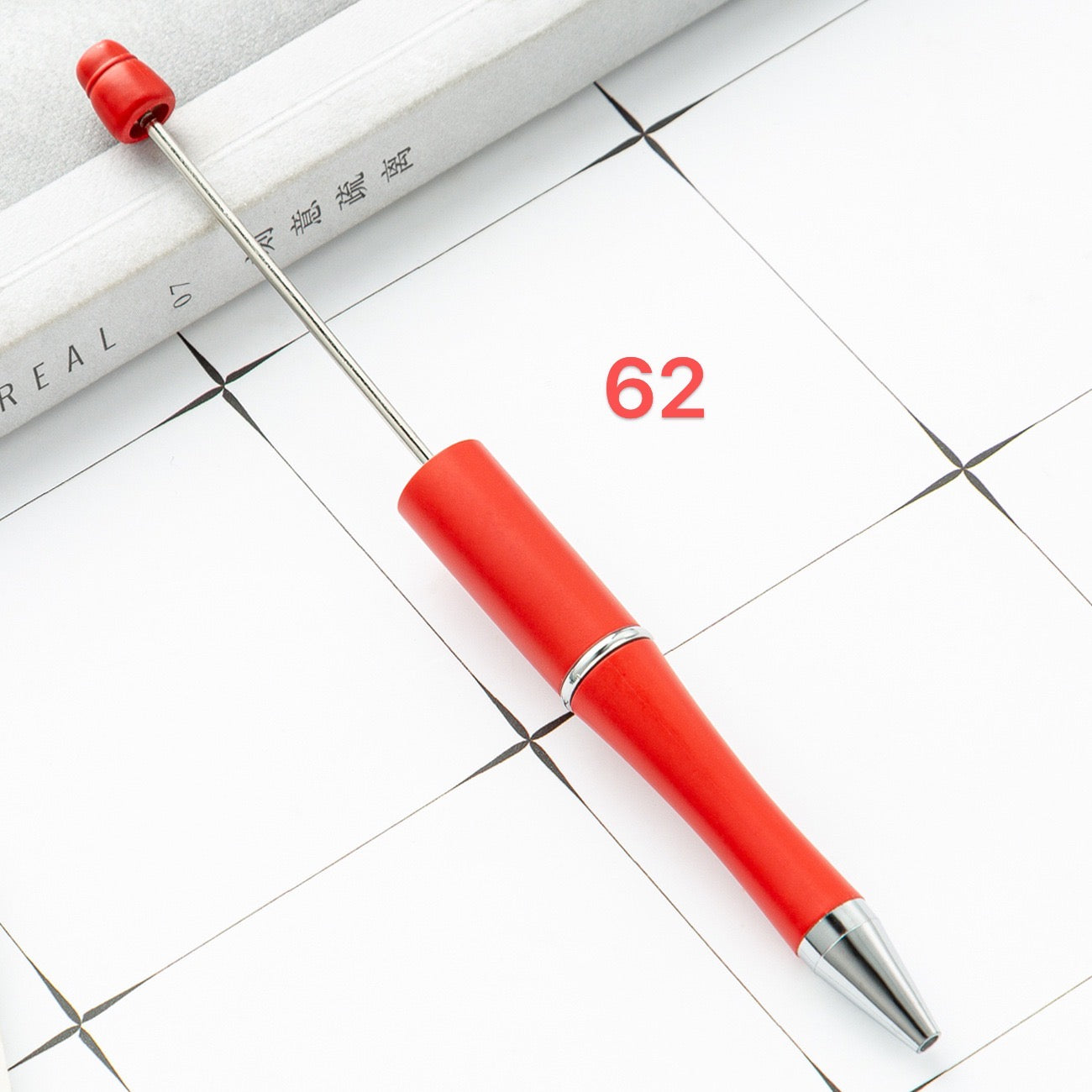 FS2342-10 Pieces Solid Color Plastic beadable Pens