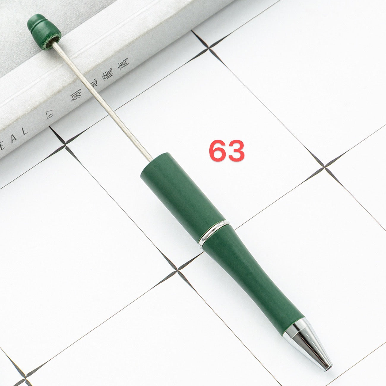 FS2342-10 Pieces Solid Color Plastic beadable Pens