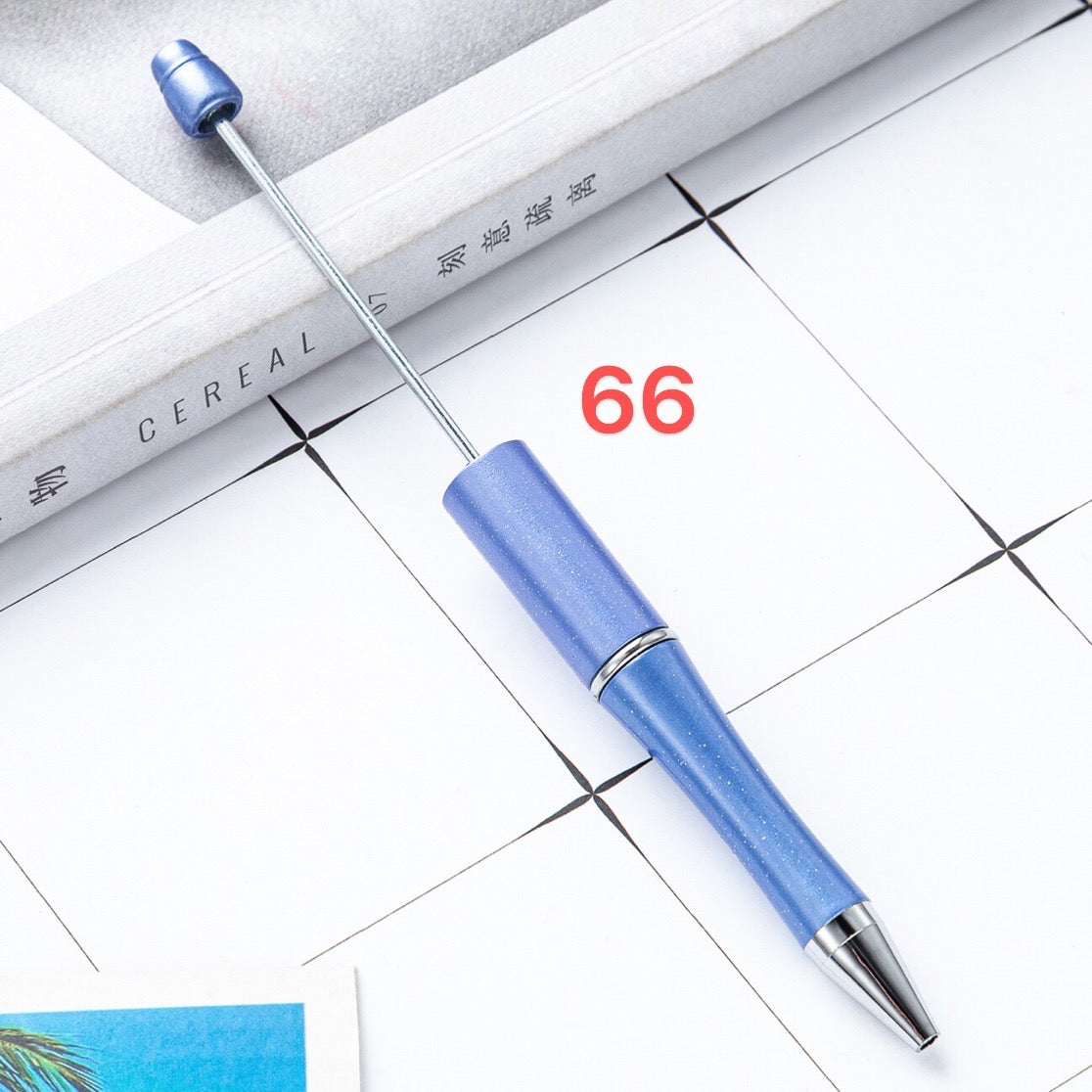 FS2342-10 Pieces Solid Color Plastic beadable Pens