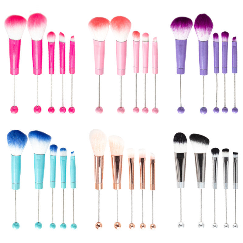 FS0046- 1 Set (5Pieces) Beadable Makeup Brushes