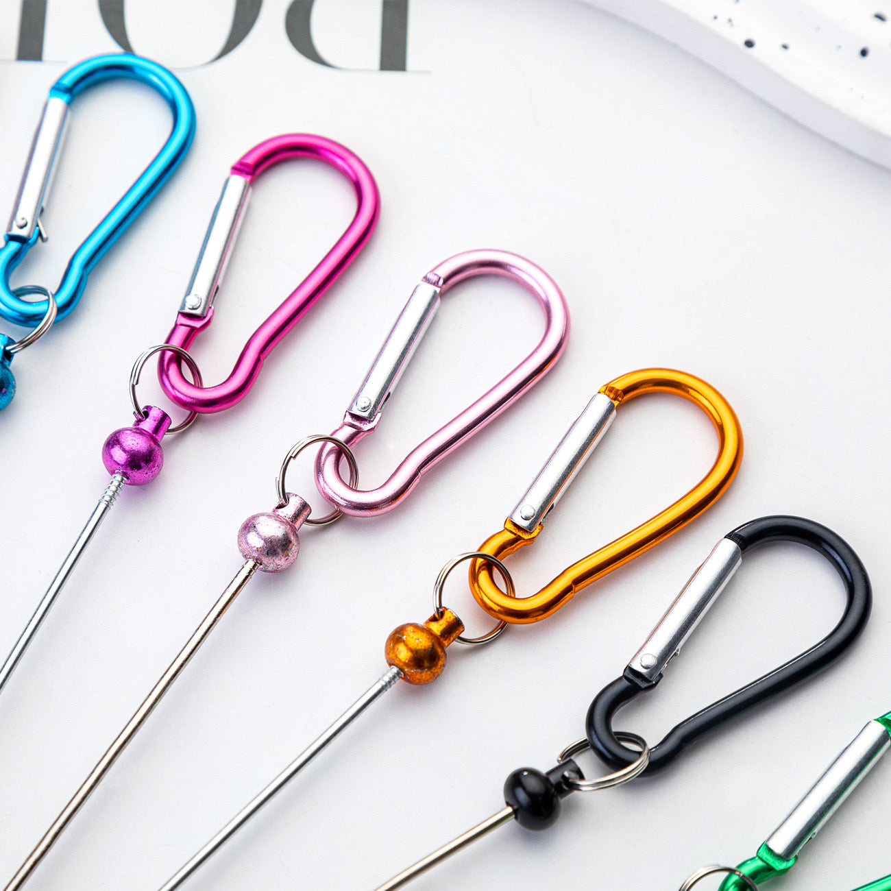 FS0245- Outdoor Mountaineering Beadable Keychain