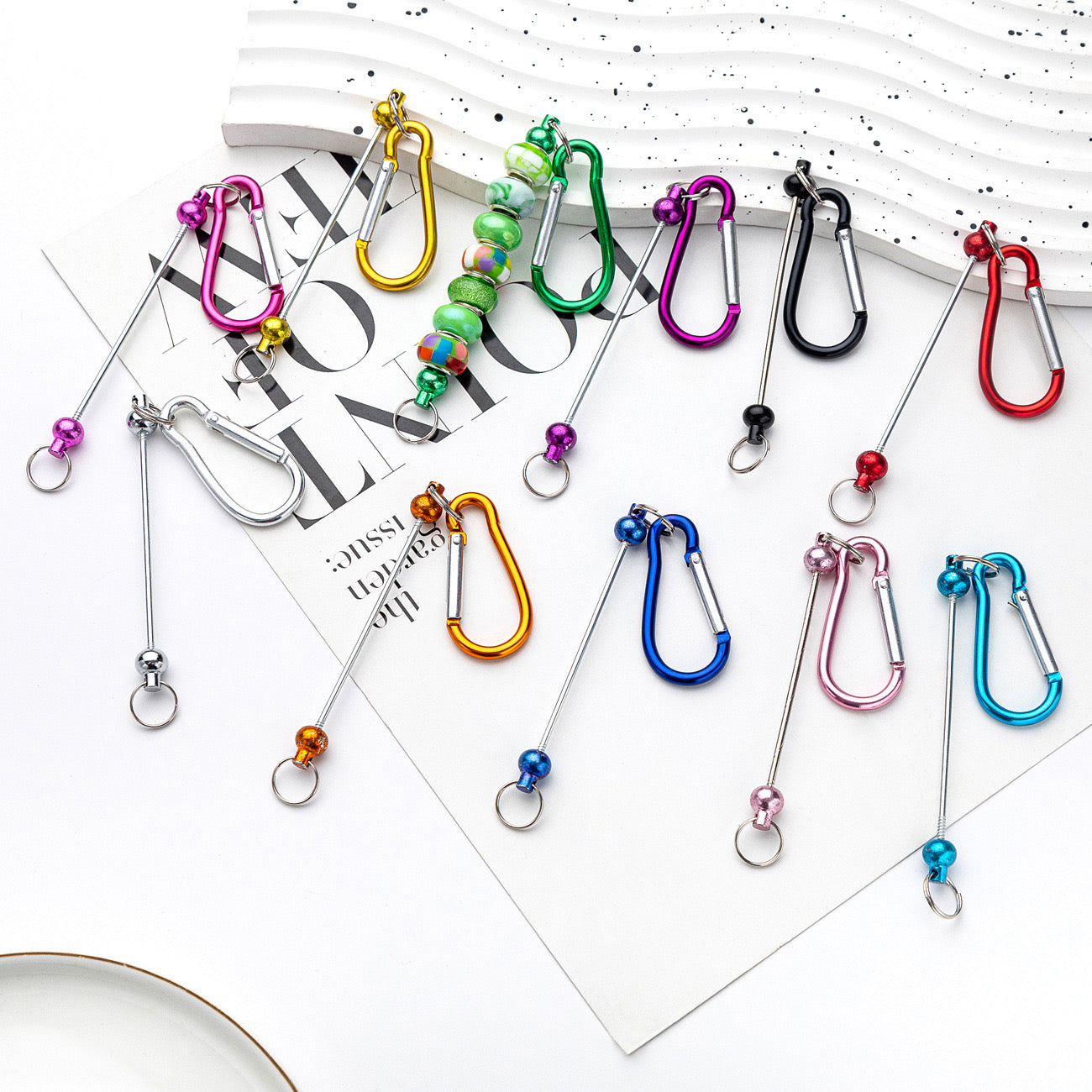 FS0245- Outdoor Mountaineering Beadable Keychain
