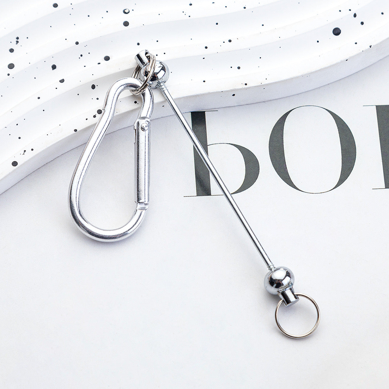 FS0245- Outdoor Mountaineering Beadable Keychain
