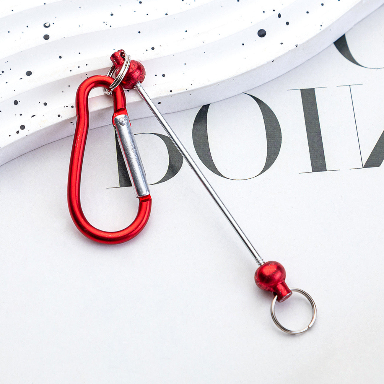 FS0245- Outdoor Mountaineering Beadable Keychain