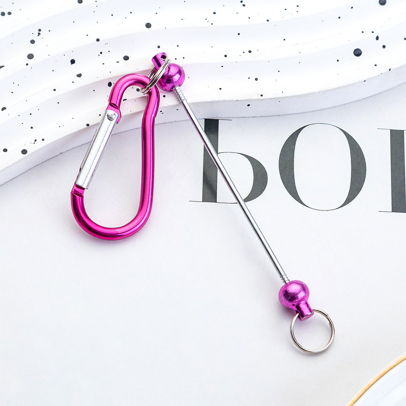 FS0245- Outdoor Mountaineering Beadable Keychain