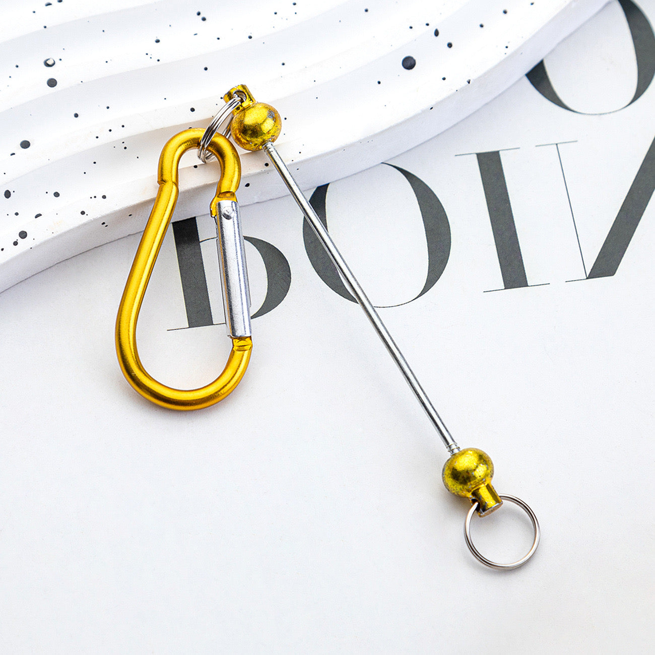 FS0245- Outdoor Mountaineering Beadable Keychain