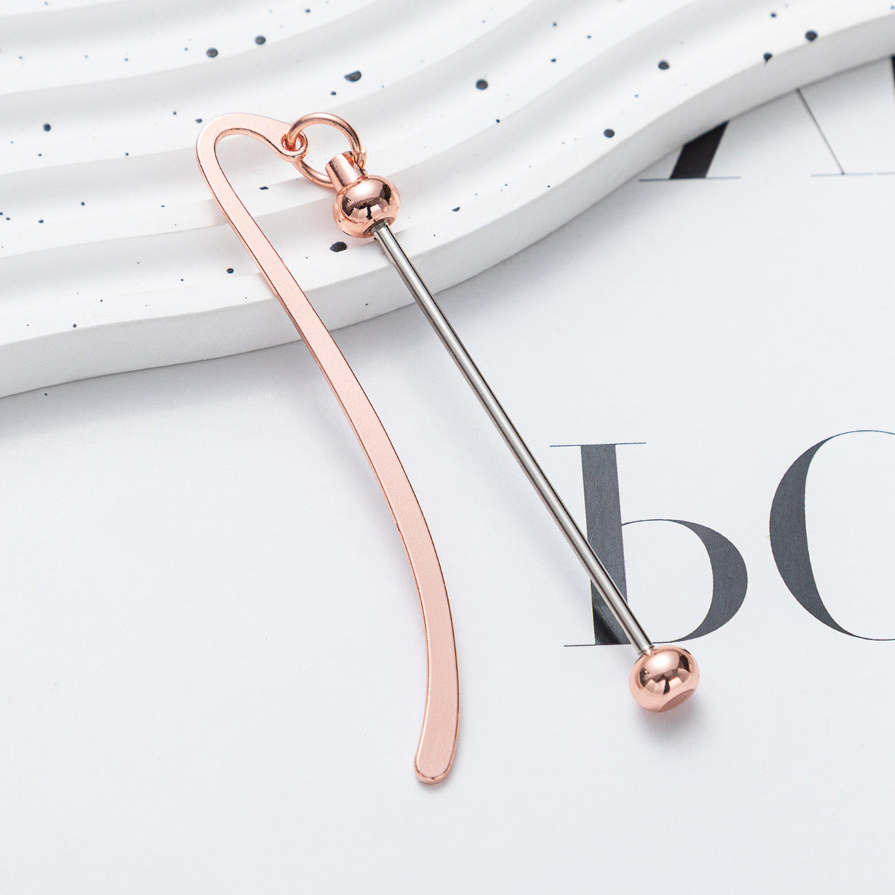 FS1551-Metal DIY Beadable  Bookmarks