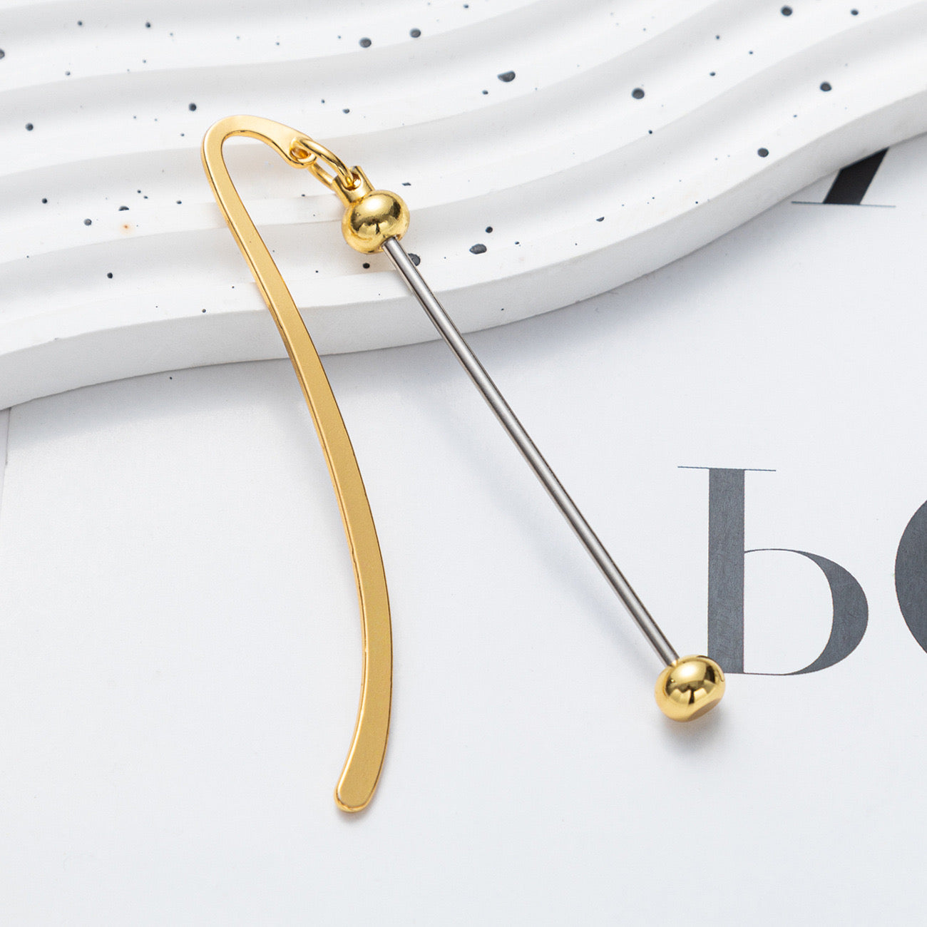 FS1551-Metal DIY Beadable  Bookmarks