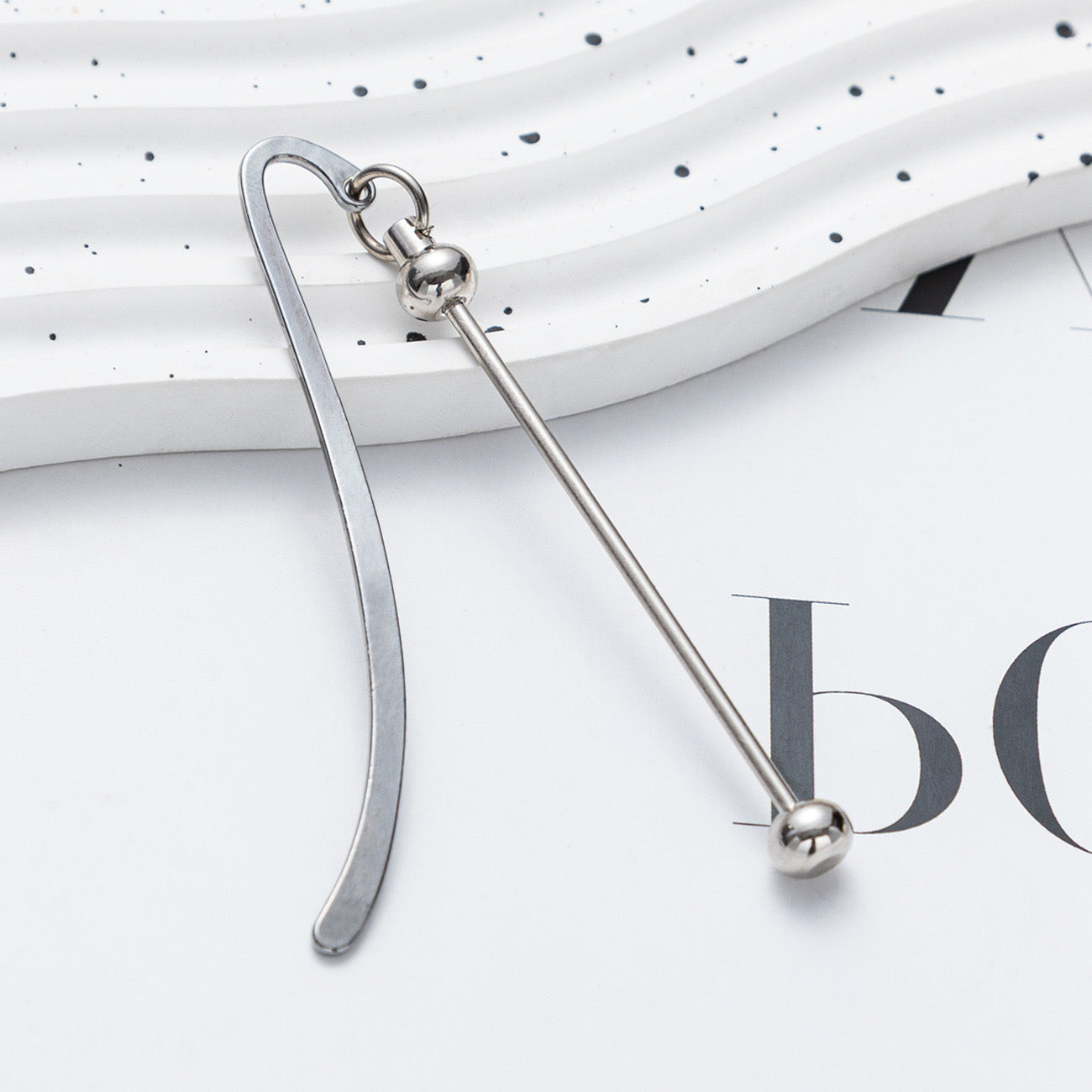 FS1551-Metal DIY Beadable  Bookmarks