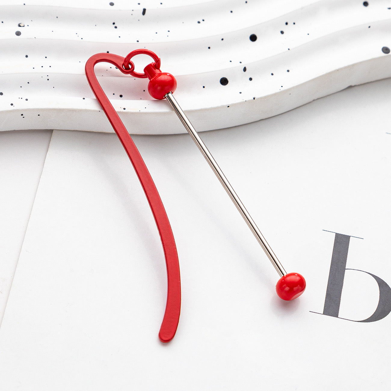 FS1551-Metal DIY Beadable  Bookmarks