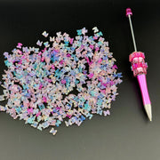 FS0971- 6.5mm*6.5mm  Mixed Color Mini Butterfly Resin Nail Charms For Making Fancy Pen Or Fancy Bead Or Nails