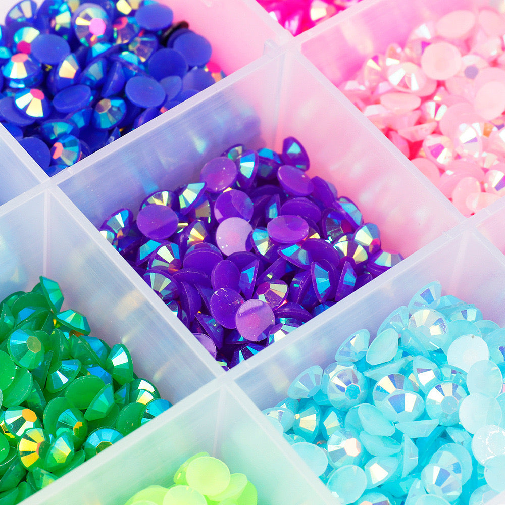 FS1352- 3mm Non Hotfix Jelly Rhinestones Sugar Diamonds For Making Fancy Pens Or Fancy Beads
