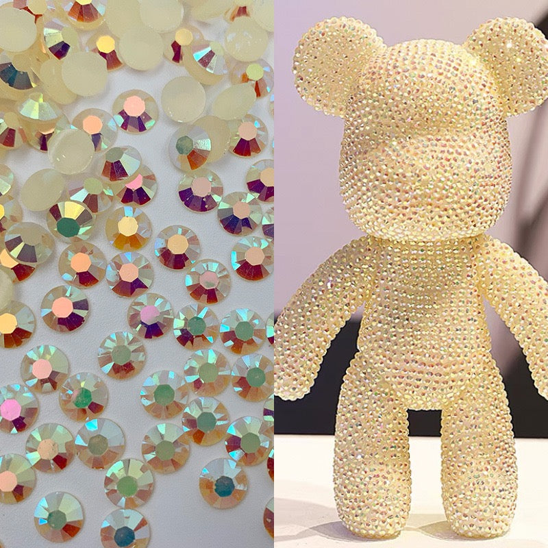 FS1352- 3mm Non Hotfix Jelly Rhinestones Sugar Diamonds For Making Fancy Pens Or Fancy Beads