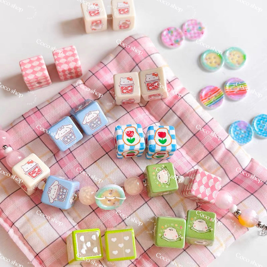 Acrylic Beads Lucky Bags -- Open in Live -for Pen Chain DIY