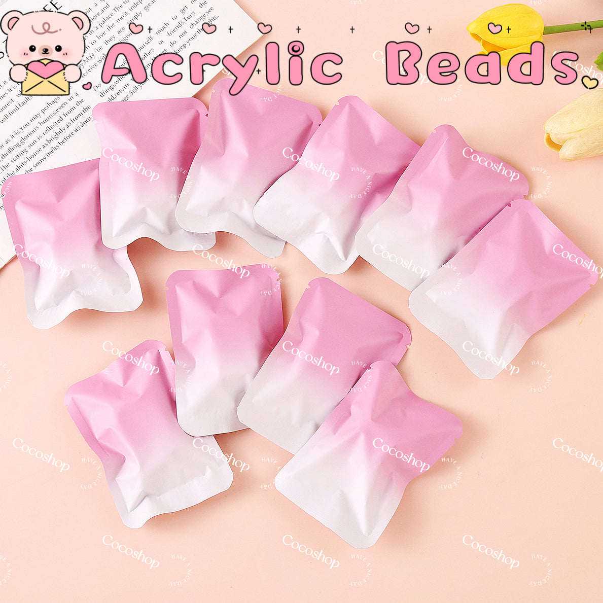 Acrylic Beads Lucky Bags -- Open in Live -for Pen Chain DIY