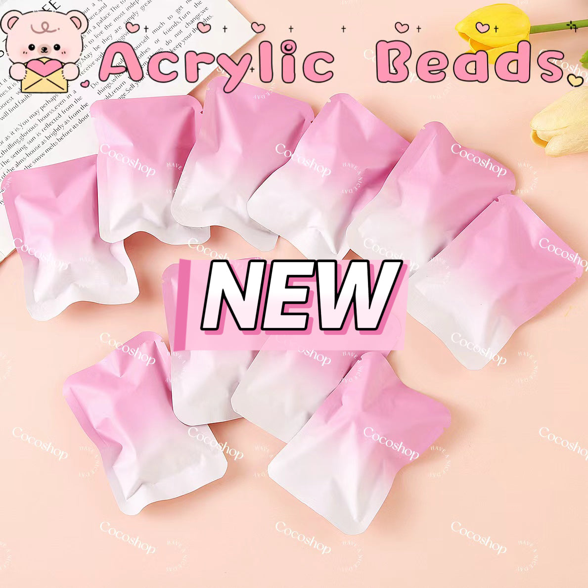 Acrylic Beads Lucky Bags -- Open in Live -for Pen Chain DIY