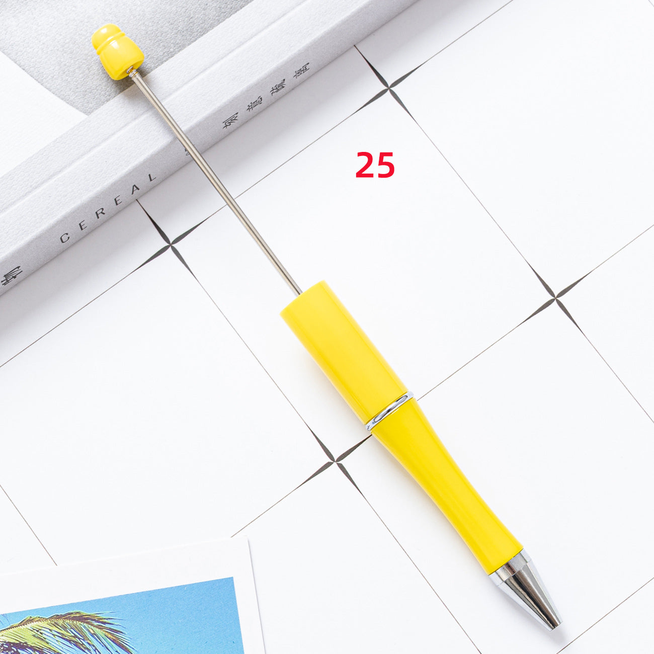 FS2342-10 Pieces Solid Color Plastic beadable Pens