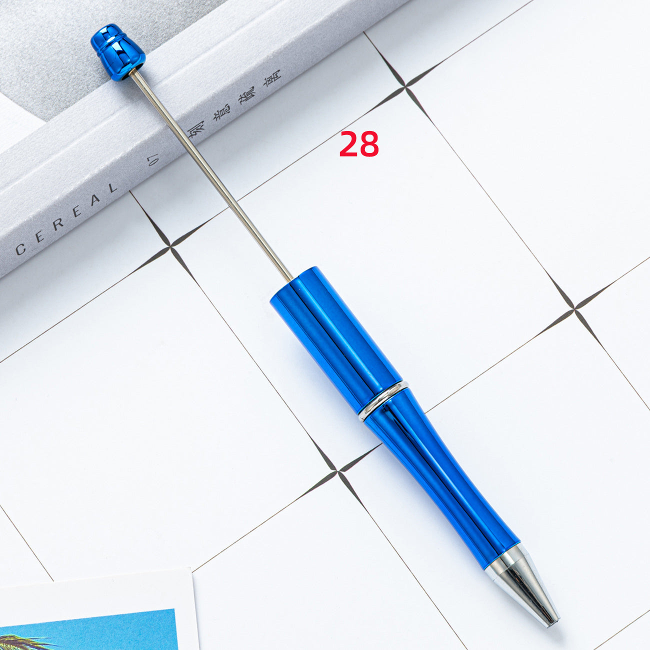 FS2342-10 Pieces Solid Color Plastic beadable Pens