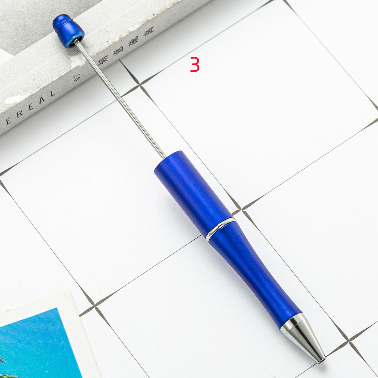 FS2342-10 Pieces Solid Color Plastic beadable Pens