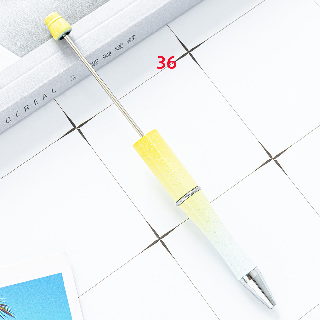 FS2342-10 Pieces Solid Color Plastic beadable Pens