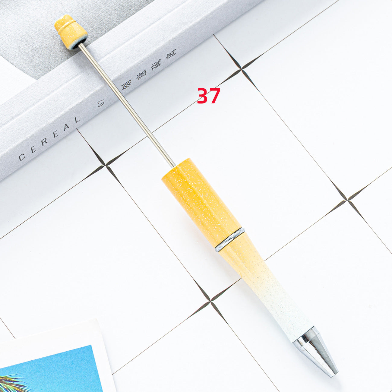 FS2342-10 Pieces Solid Color Plastic beadable Pens