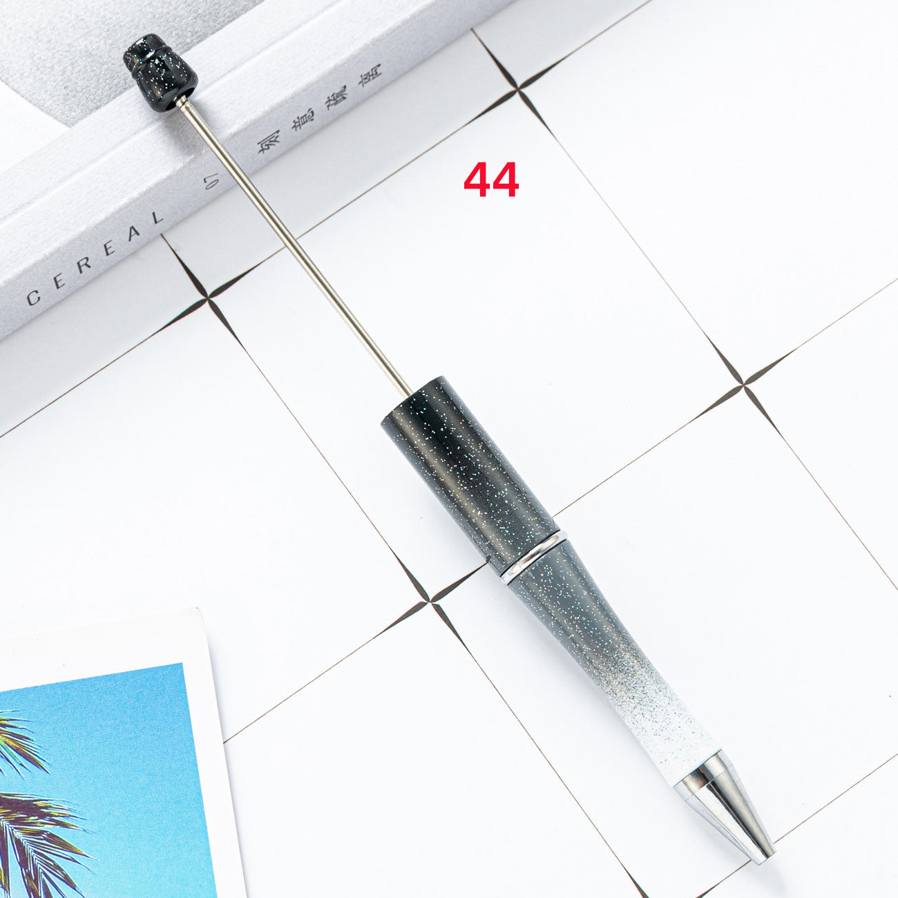 FS2342-10 Pieces Solid Color Plastic beadable Pens