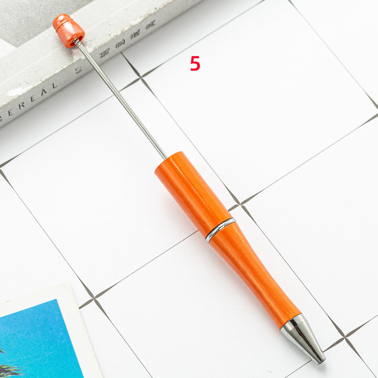 FS2342-10 Pieces Solid Color Plastic beadable Pens