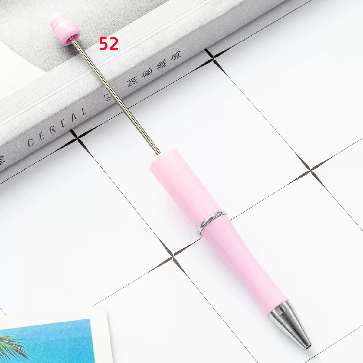 FS2342-10 Pieces Solid Color Plastic beadable Pens