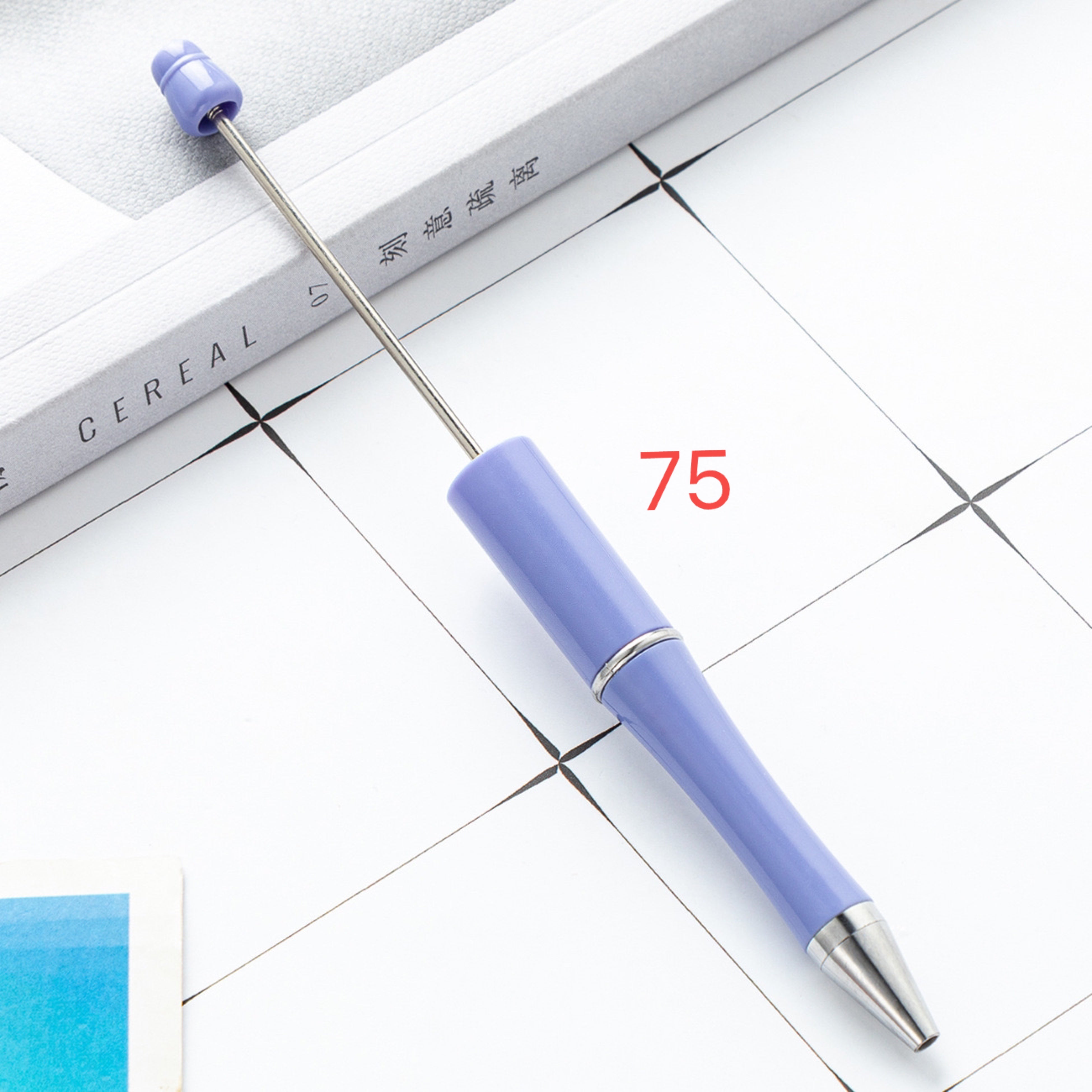 FS2342-10 Pieces Solid Color Plastic beadable Pens