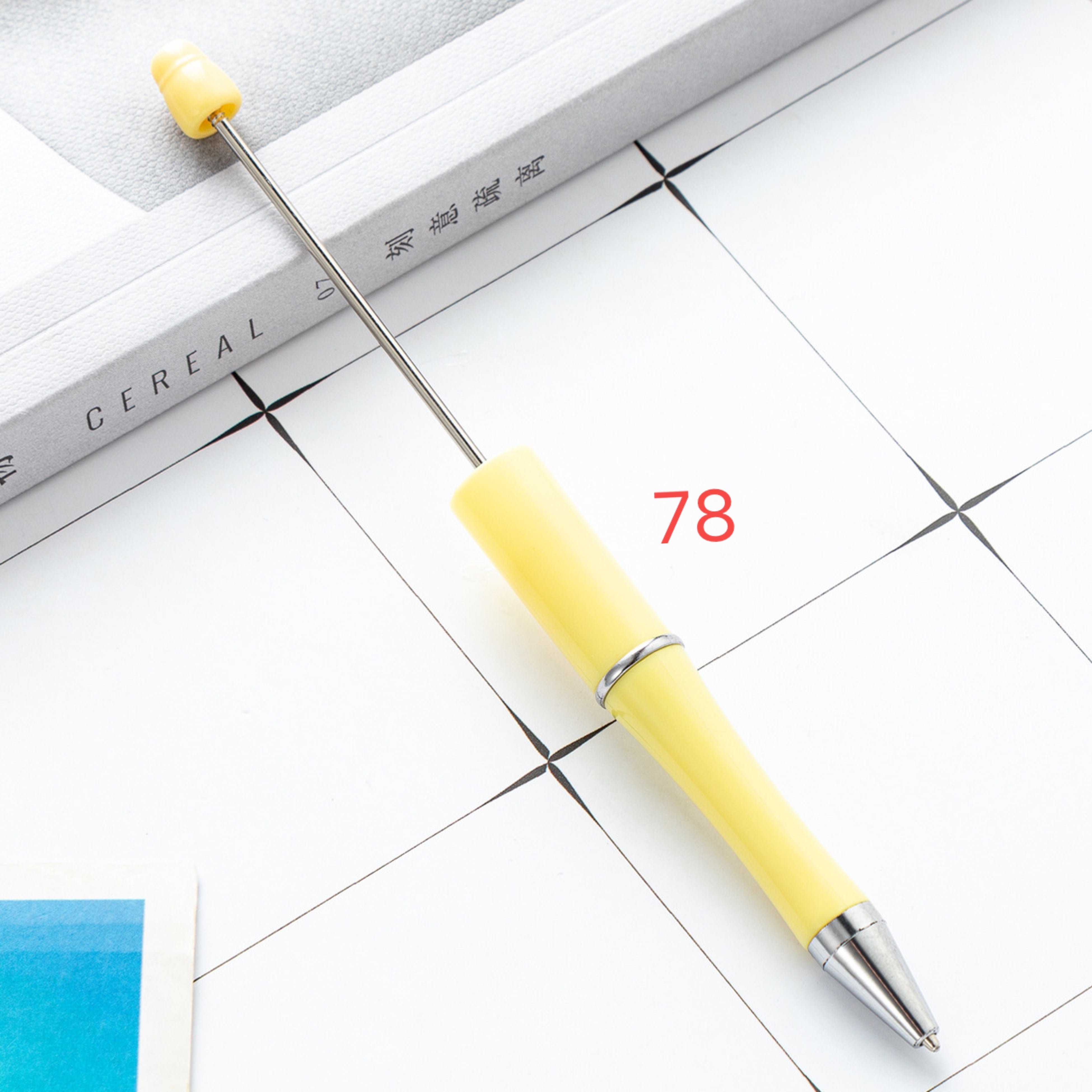 FS2342-10 Pieces Solid Color Plastic beadable Pens