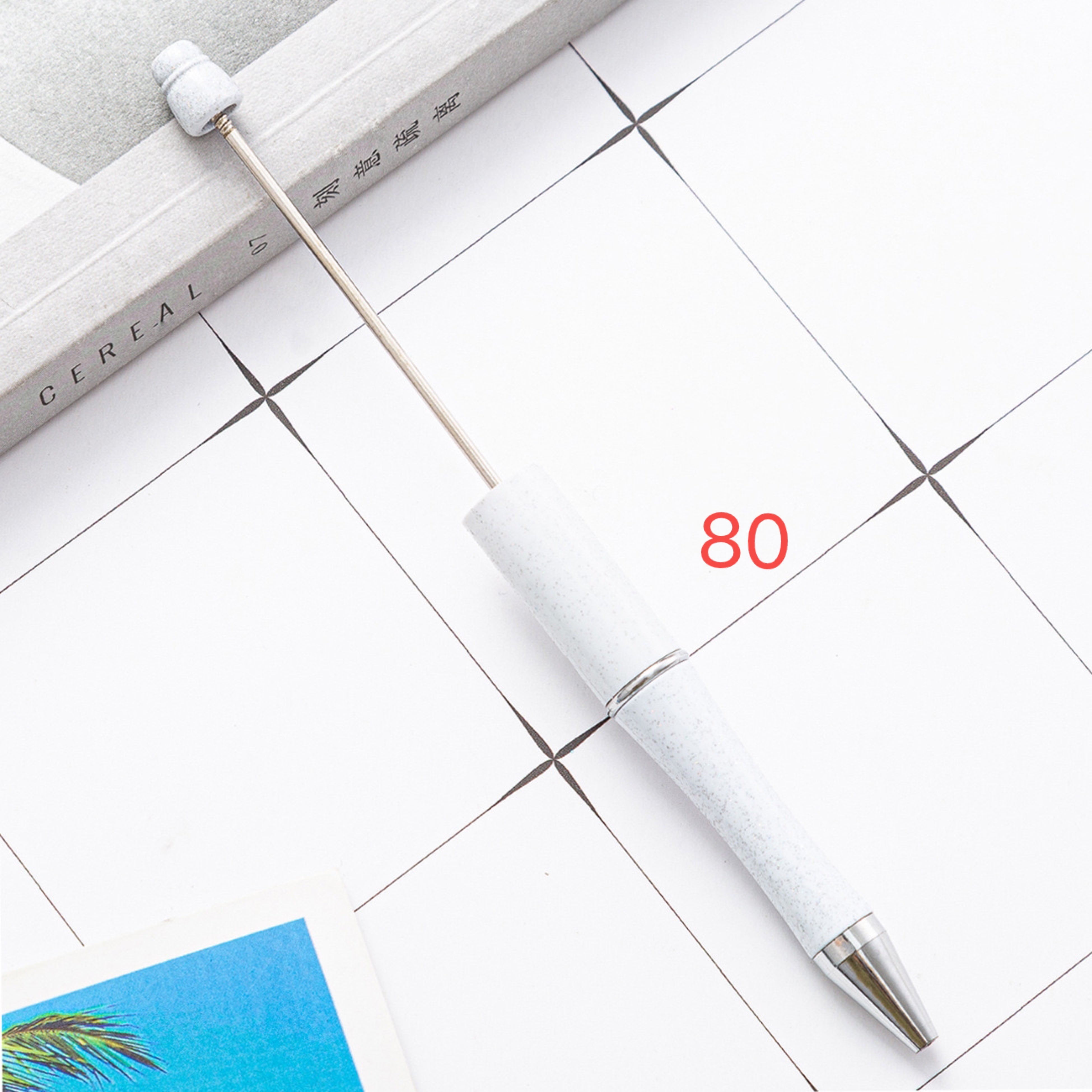 FS2342-10 Pieces Solid Color Plastic beadable Pens