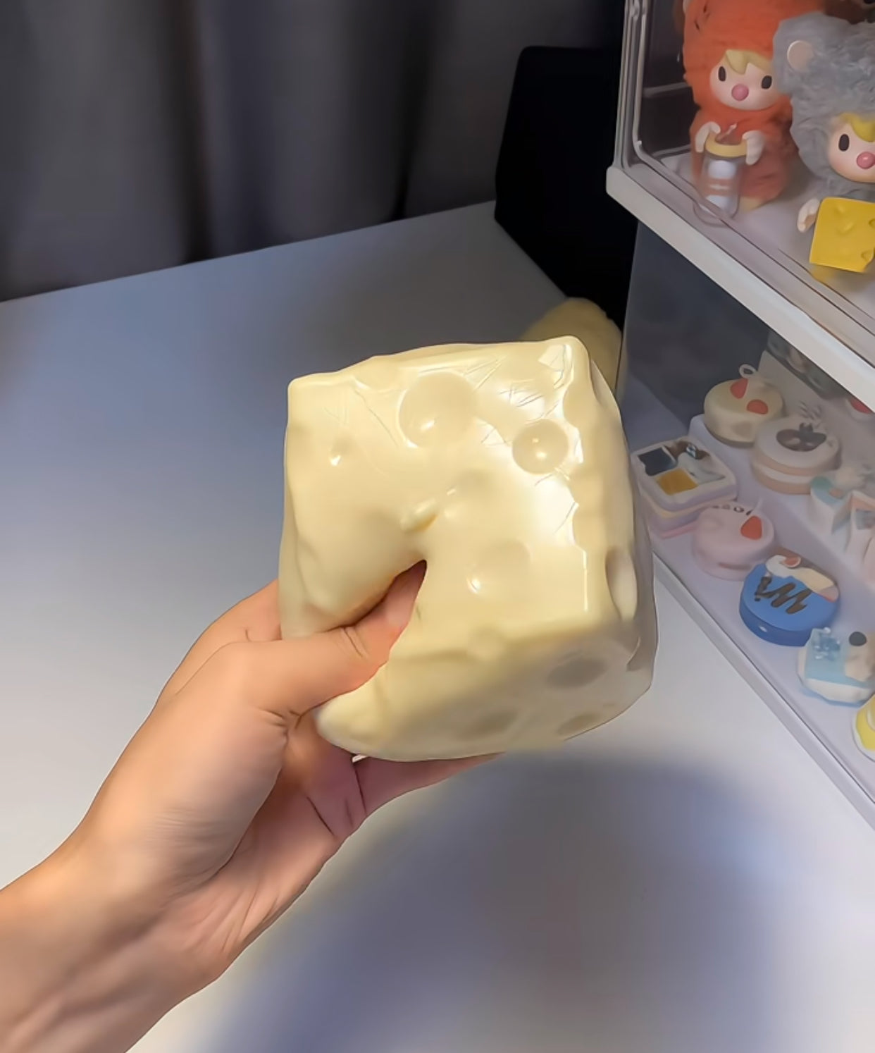 Jumbo Cheese Block Handmade Ball  Squishy toy