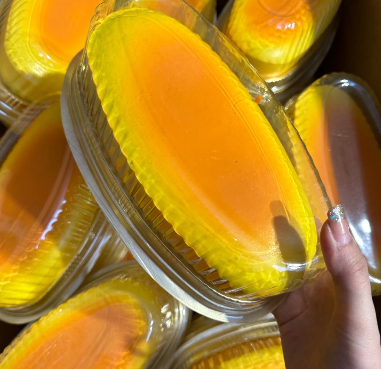Yellow Cube Squishy toy