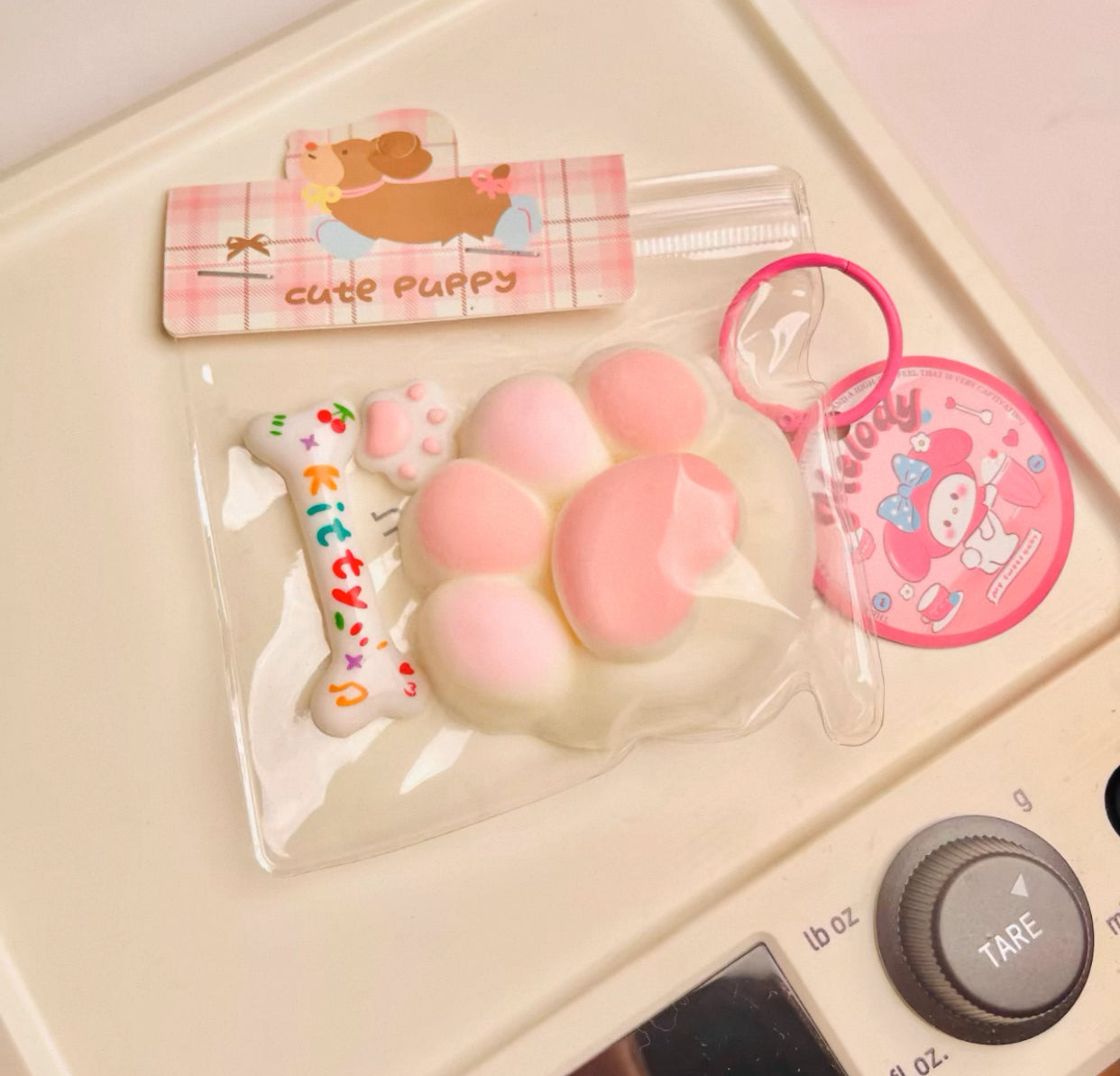 pink Cat paw  Squishy toy