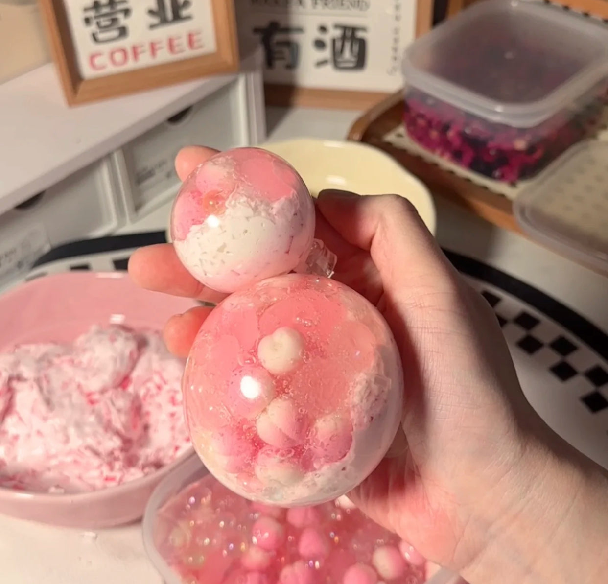 Peach Stress Handmade Ball Squishy toy