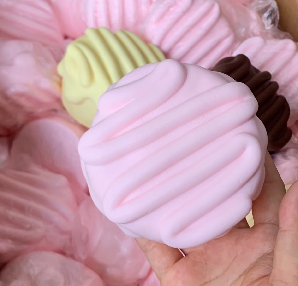 Frosted cake squishy toy