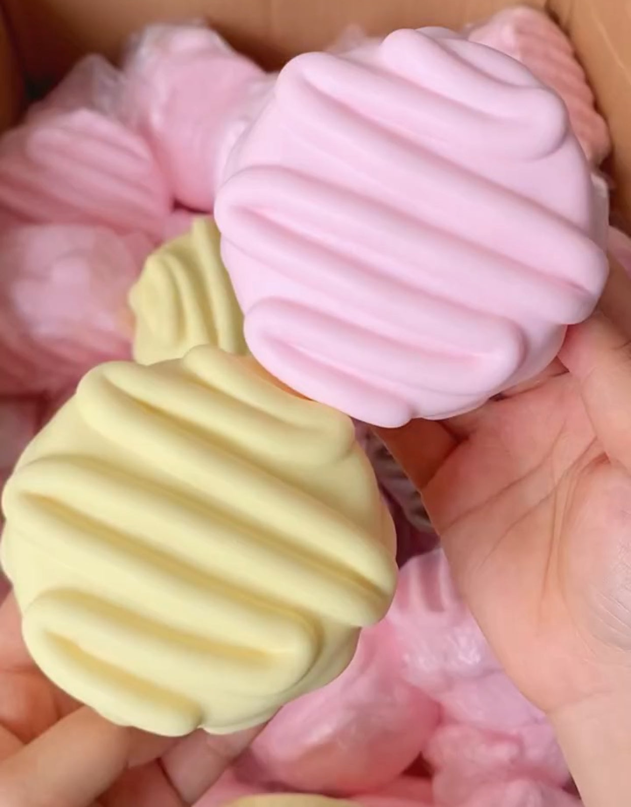 Frosted cake squishy toy