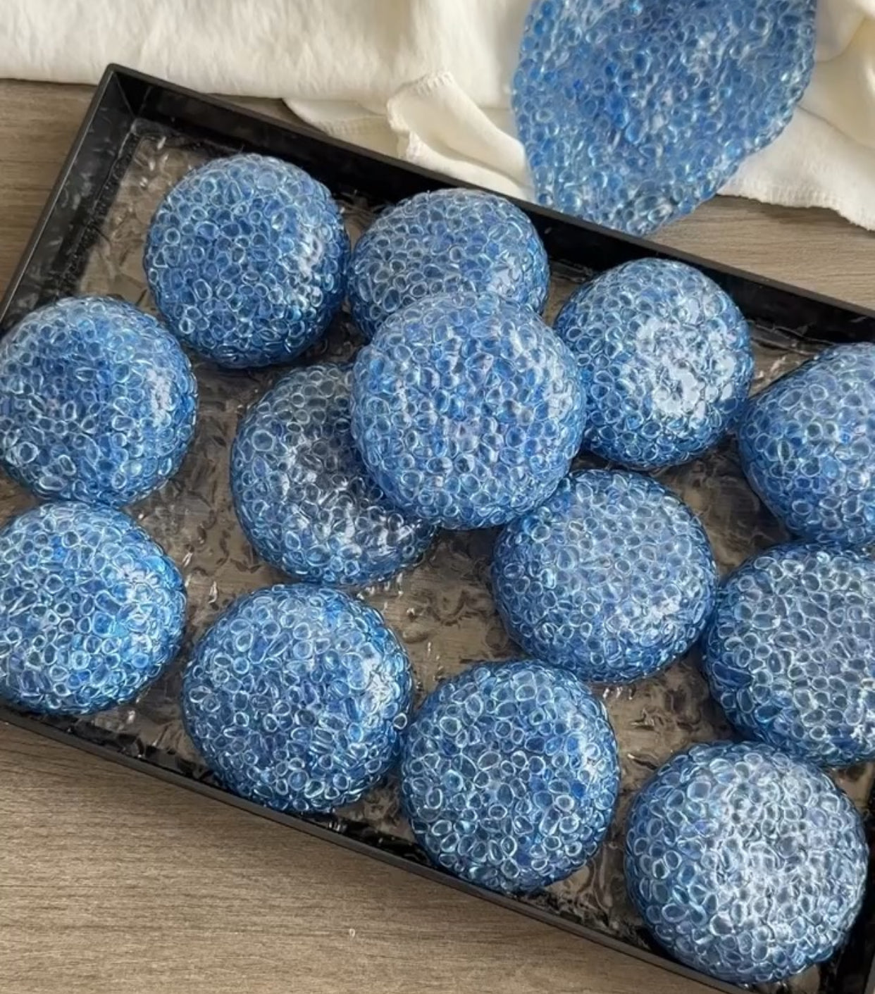 blue Crystal Brittle Biscuit Stress Ball ruirui squishy toy