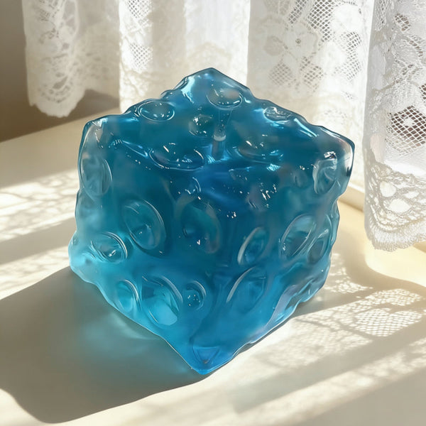 Blue cheese block ruirui squishy toy