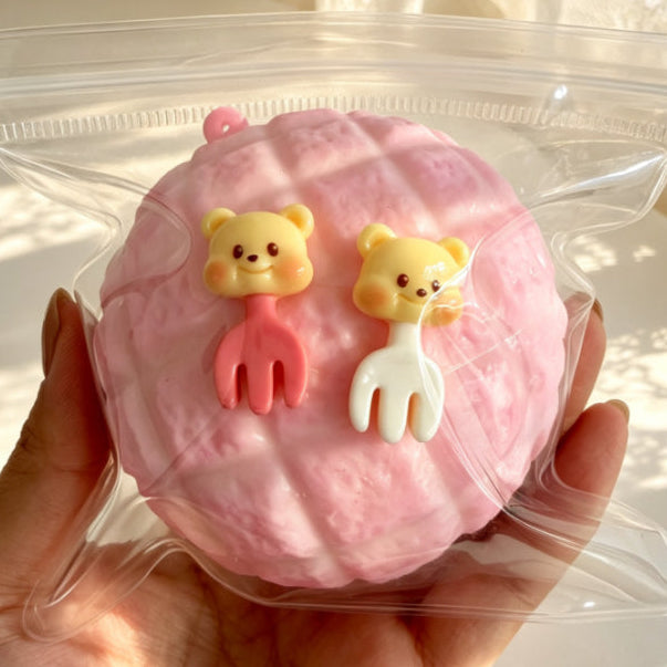 Crispy Pineapple Bun Handmade Ball Squishy toy