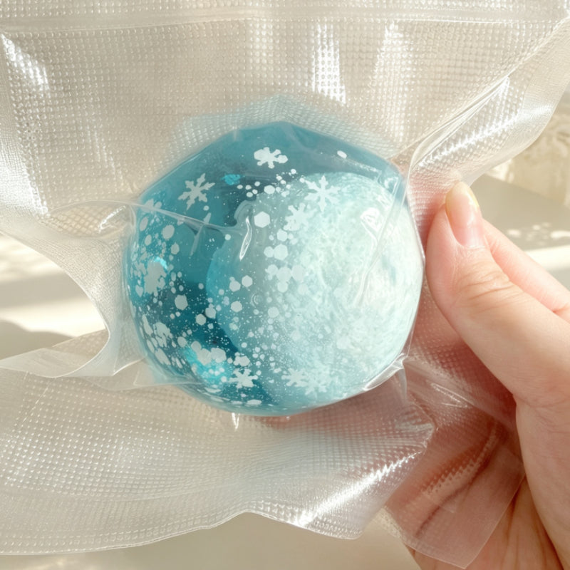 Glacial Snowball Handmade ball   Squishy toy