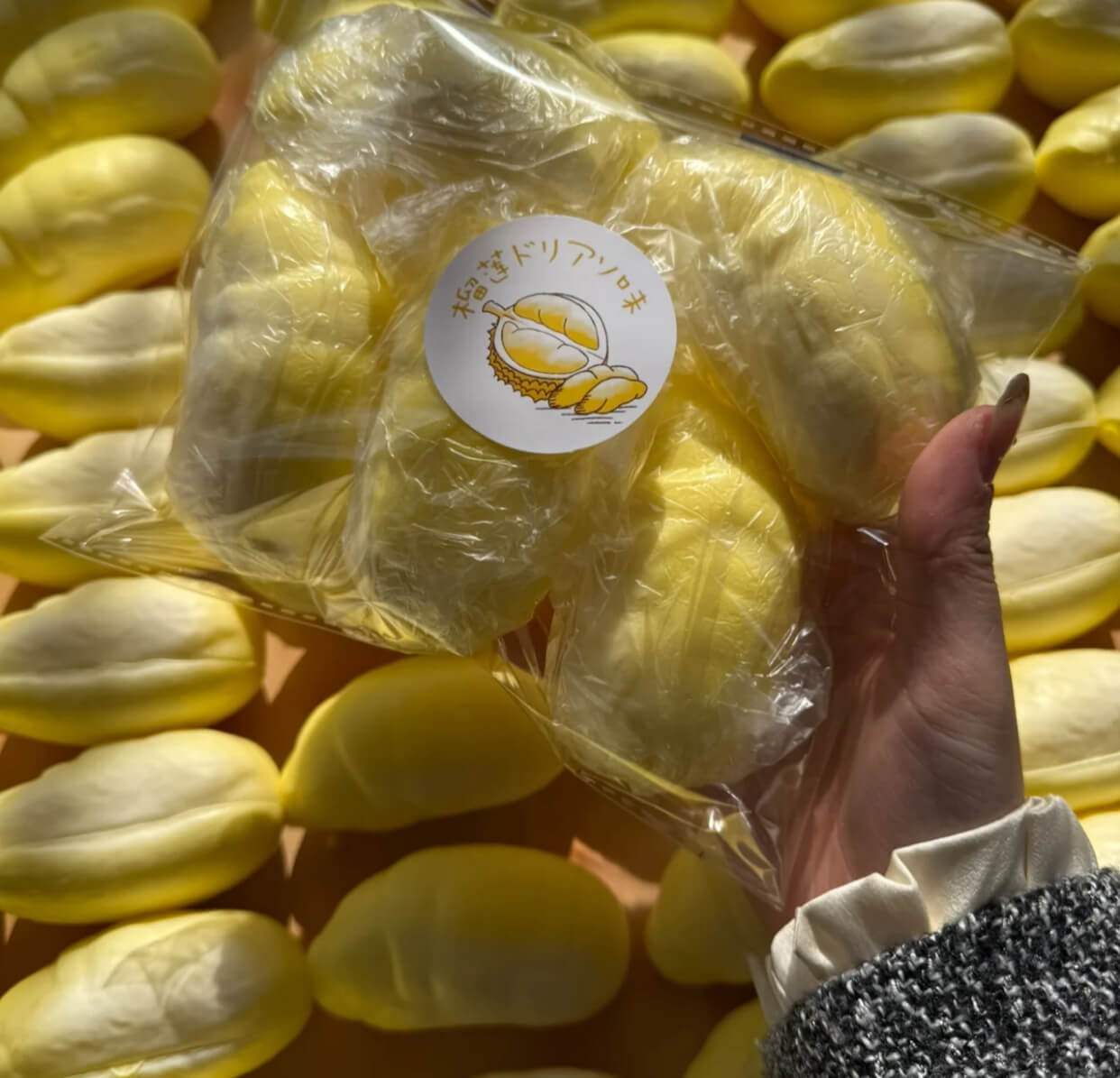 5Pes Durian Flesh Slow-Rise ruirui Squishy toy