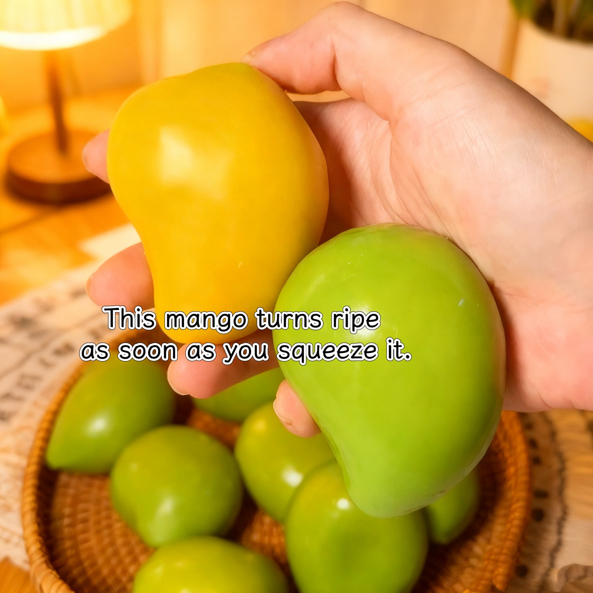 Color-Changing Mango Handmade Ball Squishy toy