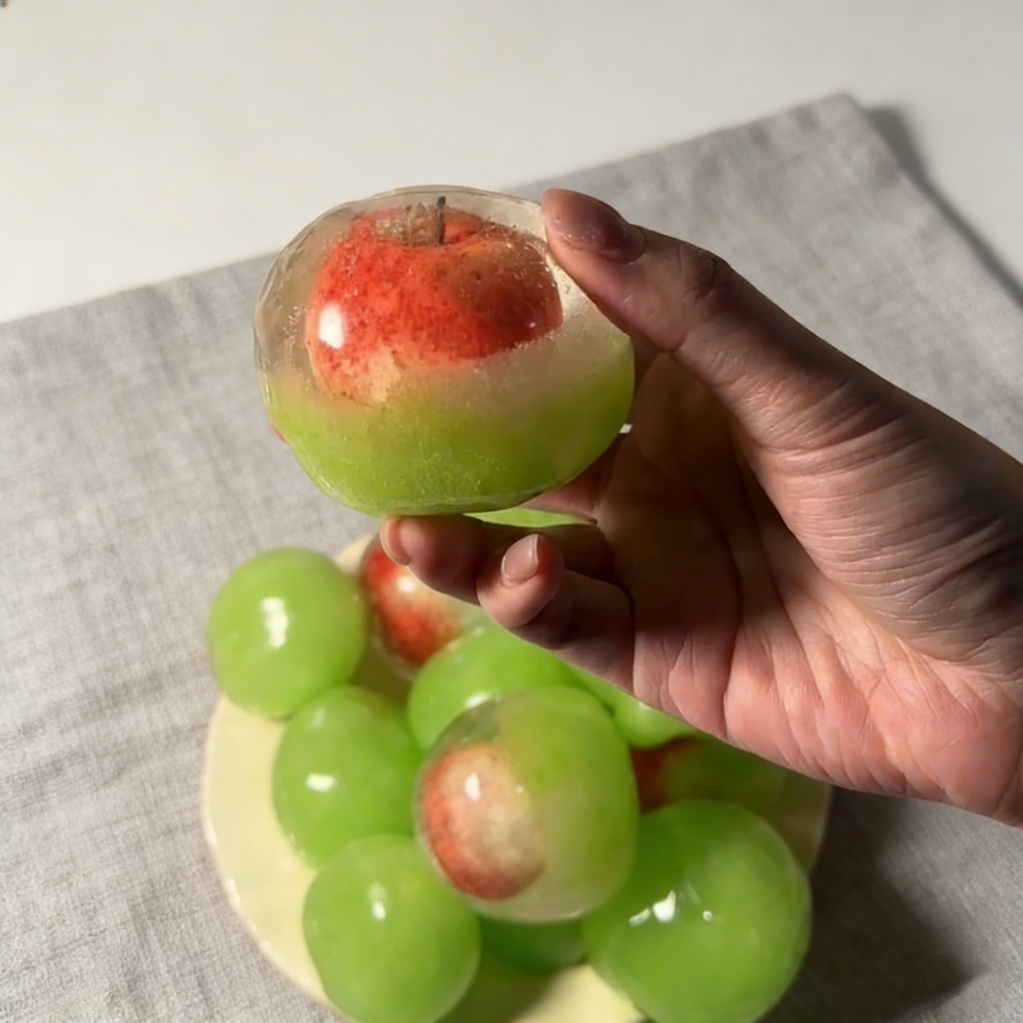 Apple Grape Slush Handmade Ball ruirui Squishy toy
