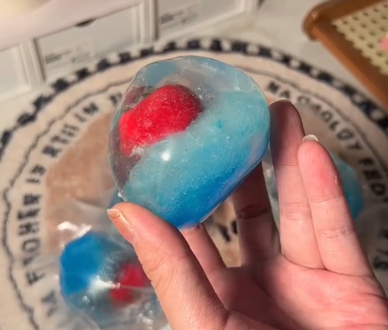 Apple Grape Slush Handmade Ball ruirui Squishy toy
