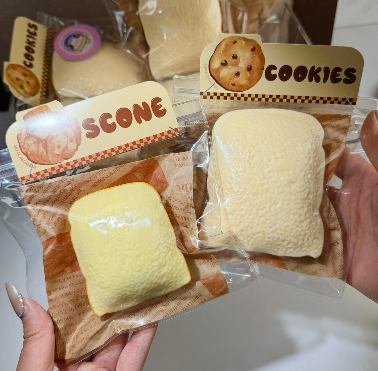 Fried Toast Handmade Ball Squishy toy
