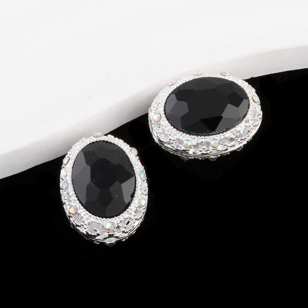 FS0358- 19MM Mixed Color Oval Diamond Alloy Beads Fit For Beadable Pens